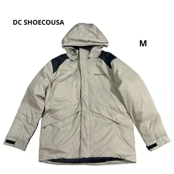 DC SHOECOUSA 다운 자켓 후드 부착 베이지 x 블랙 M