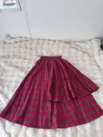 jouetie 체크 무늬 롱 스커트