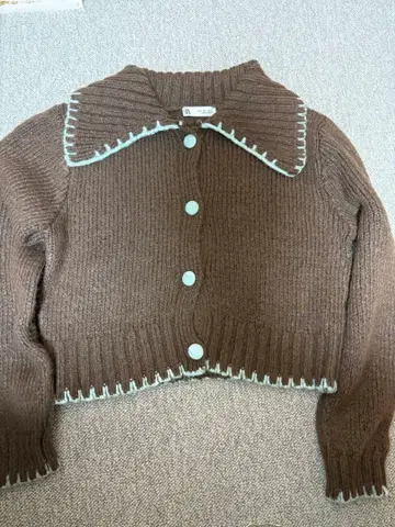 ZARA 크롭 니트 스웨터 L