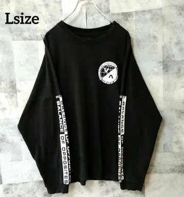 RVCA 루카 Lsize 롱 슬리브 헤비 웨이트 블랙