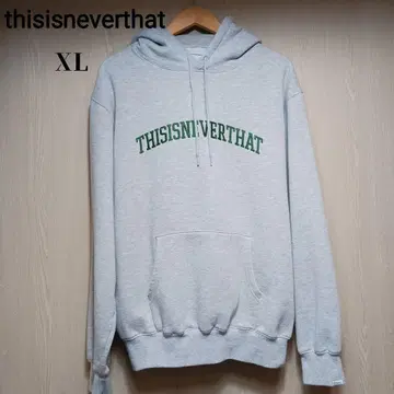 thisisneverthat 후드티 XL 그레이 자수 로고