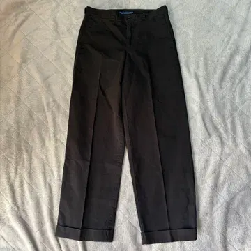 랄프 로렌 코듀로이 센터라인 롱팬츠 블랙 S