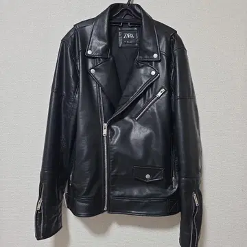 ZARA 더블 라이더 자켓 L