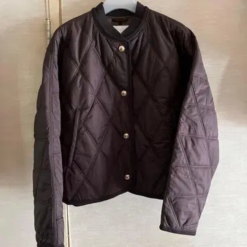 H&M 다크 브라운 퀼팅 자켓