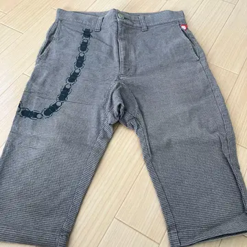 PUNK DRUNKERS 체크 무늬 숏팬츠