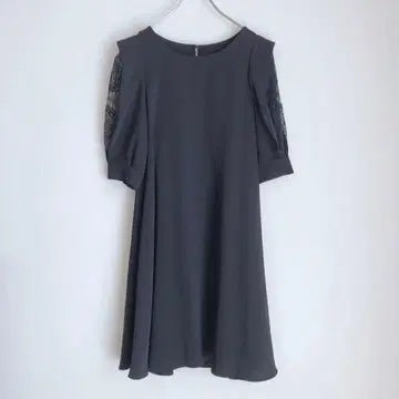 리 인형 파티 드레스 원피스 무릎 기장 결혼식 경사 네이비