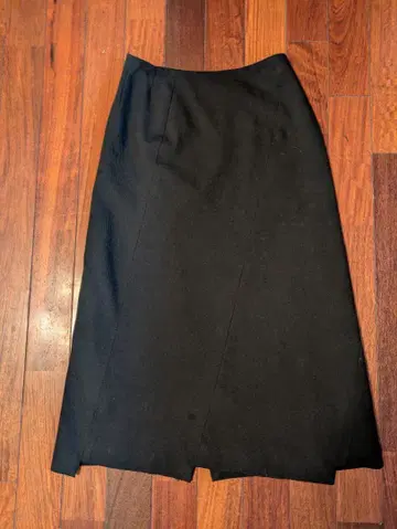 오오니시 카즈코 PJC 롱 스커트 블랙 울 L 안감 부착