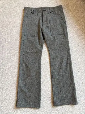 폴스미스 울 혼방 그레이 스트레이트 레그 팬츠