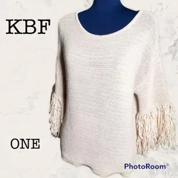 [ KBF ] KBF 프린지 니트 S 프린지 소매 멋짐