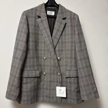 [ 새상품 ] Elura(엘르) 슬림웜 자켓 글렌체크 모노톤