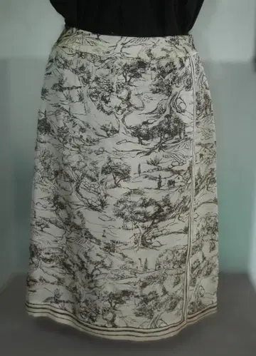 6790 CORNICE 풍경 무늬 스커트 36