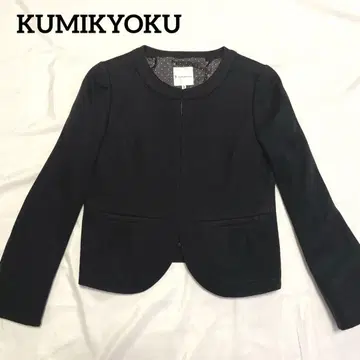 네이비 노카라 자켓 여성용 쿠미쿄쿠 L