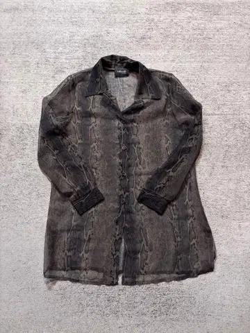 snake print see-through shirt grunge