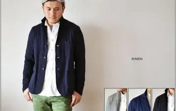 RINEN (린넨) 20/1 오가닉 혼방 천축 멜란지 테일러드 자켓