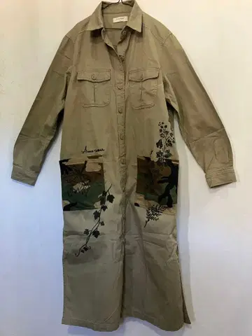 면 중고 코트 원피스 리메이크 손글씨 빈티지