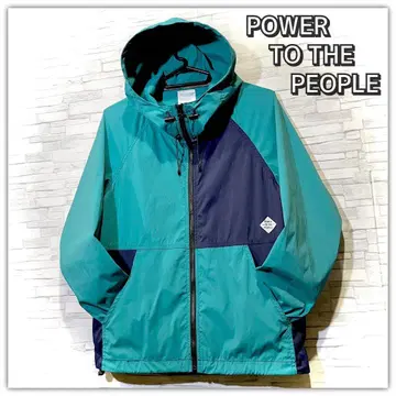 파워 투 더 피플 나일론 자켓 윈드 브레이커 M 사이즈