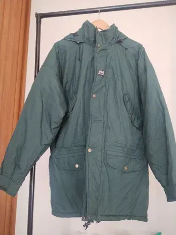 빈티지 구제 의류 헬리한센 패딩 자켓 블루종 그린