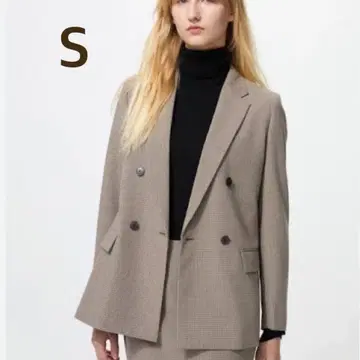 UNIQLO 더블 자켓 S 브라운