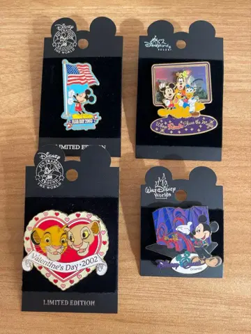 해외 디즈니 핑 배치 4개 세트