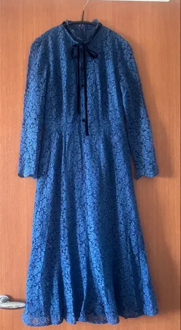 셀포드 celford 36 파란색 레이스 긴팔 원피스