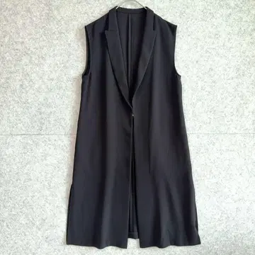 새상품급 일본제 [쿠 드 샹스] 깔끔한 슬릿 롱 베스트 (38) 겉옷