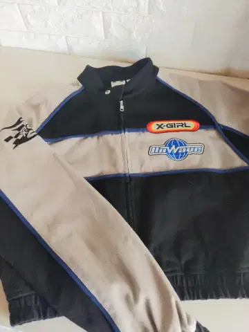 X-GIRL 점퍼 블루종 블랙/그레이 [ 레어 ] [ 새상품급 ]