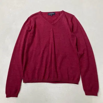 브룩스브라더스 엑스트라 파인 이탈리아 메리노울 V넥 니트