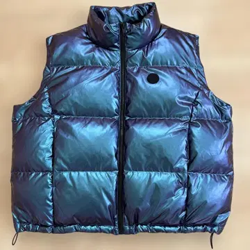 GAP 메탈릭 블루 다운 베스트 새상품급