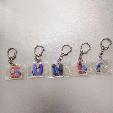퍼펫 순순 아크릴 키링 세트 전 5종