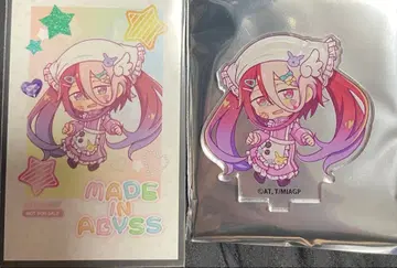 메이드 인 어비스 몽환룩  아크릴 스탠드 폴라로이드풍 카드