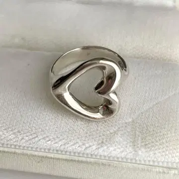 SILVER 각인 하트 반지