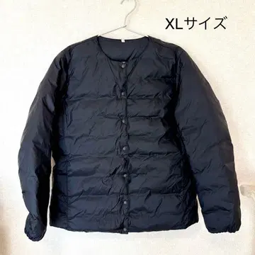 무인양품 다운 자켓 블랙 XL 사이즈