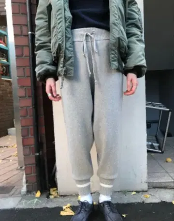 BEAMS BOY 12 게이지 짐 니트 팬츠