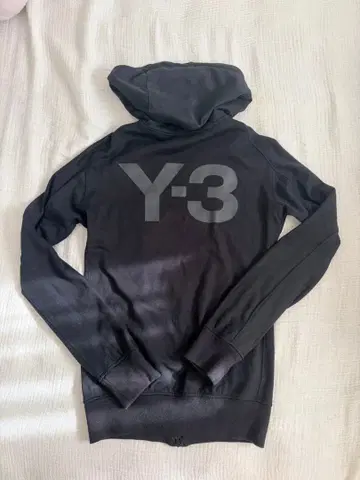 Y-3 풀 집업 블랙 후드티 XS