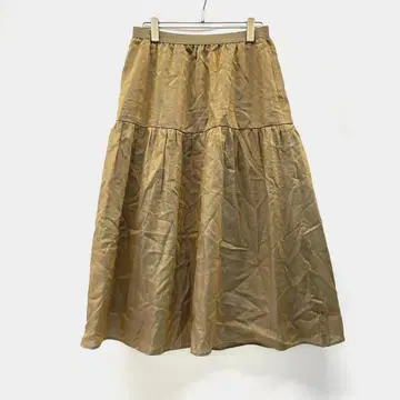 자유구 [세탁 가능] 브라이트 시어 샴브레이 스커트 2769