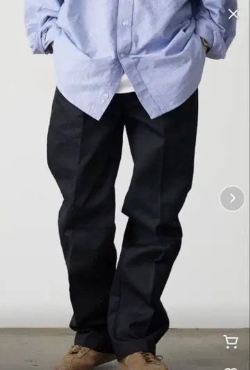 Dickies 블랙 스케이터 와이드 팬츠