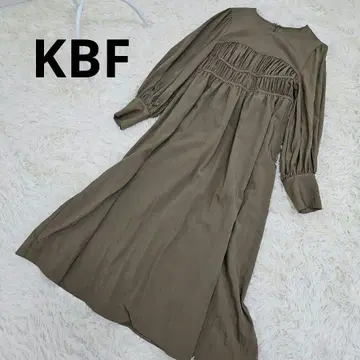 KBF 올리브색 긴팔 셔츠 원피스