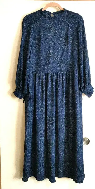 MEDE19F 뮐루즈 염직 미술관 빈티지 프린트 원피스