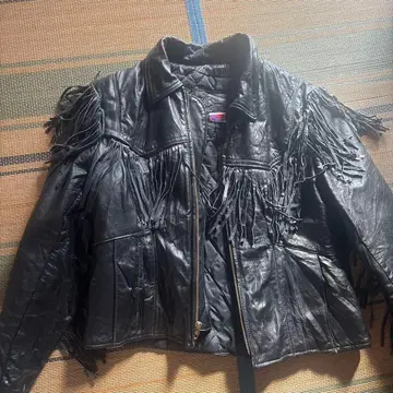 ABRAND 프린지 가죽 자켓 메이드인 USA