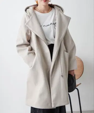 리마인드 미 앤드 포에버 깔끔한 디자인 후드 부착 zip 코트
