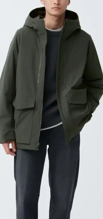 [ 새상품급 ] 2023AW 하이브리드 다운 후드티 3D 컷