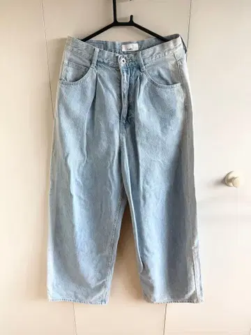 Lui's 라이트 블루 와이드 팬츠