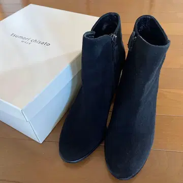 tsumori chisato 스웨이드 블랙 부츠 24.0cm