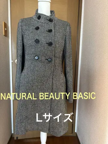 NATURAL BEAUTY BASIC 트위드풍 코트 L 사이즈
