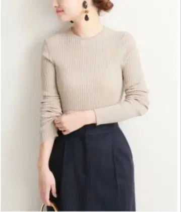 베르메이유 페예나 ONTARIO Rib 크루넥 풀오버