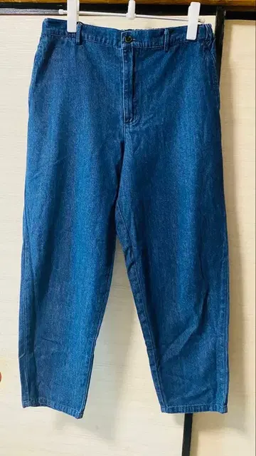 hagumu 면 100% 데님 팬츠