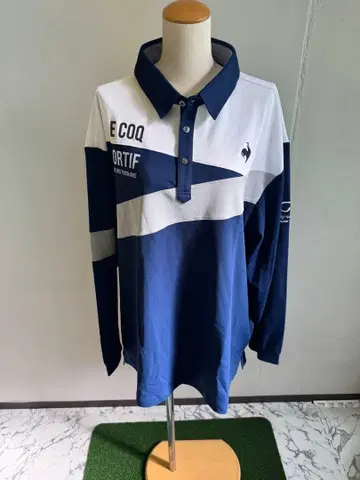LECOQ SPORTIF 긴팔 피케 셔츠 네이비