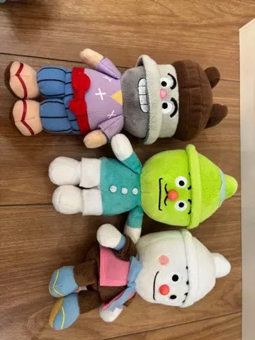 호빵맨 캐릭터 봉제 인형 3체 세트
