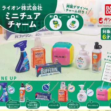 미니어처 참 전 6종 세트 라이온 주식회사 가챠