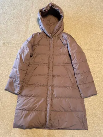 any FAM 후드 부착 브라운 롱 코트